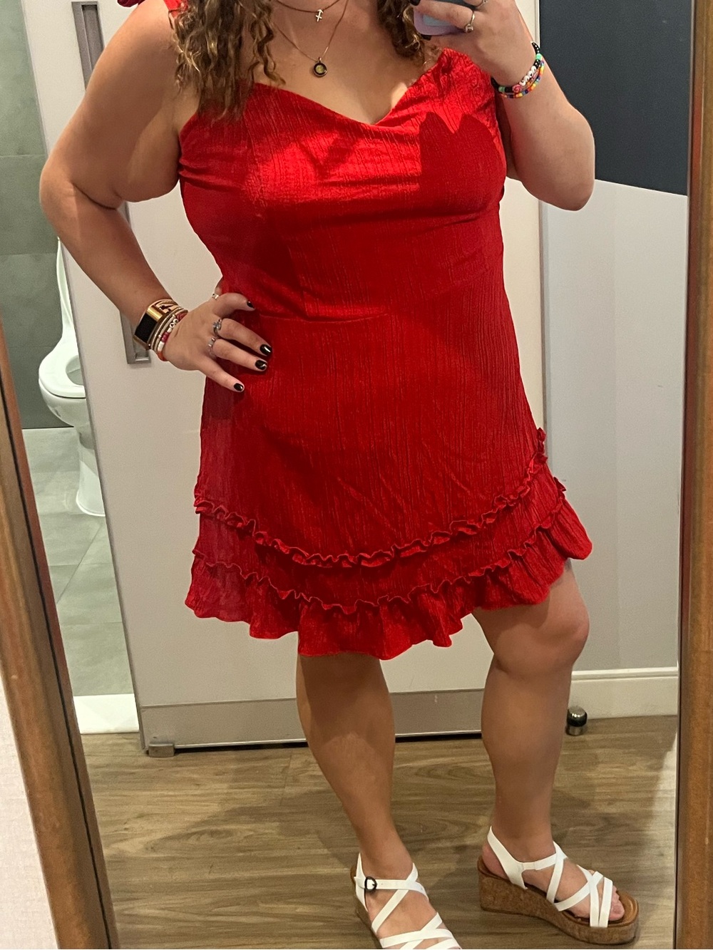 The General Good Allegra Flounce Hem Dress
